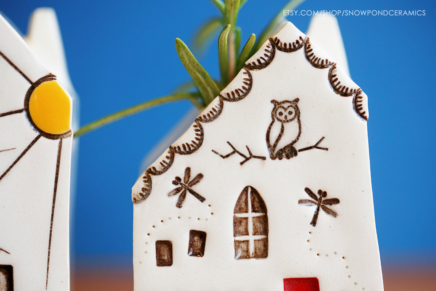 Sunshine Tiny Vase House  - Whimsical Present