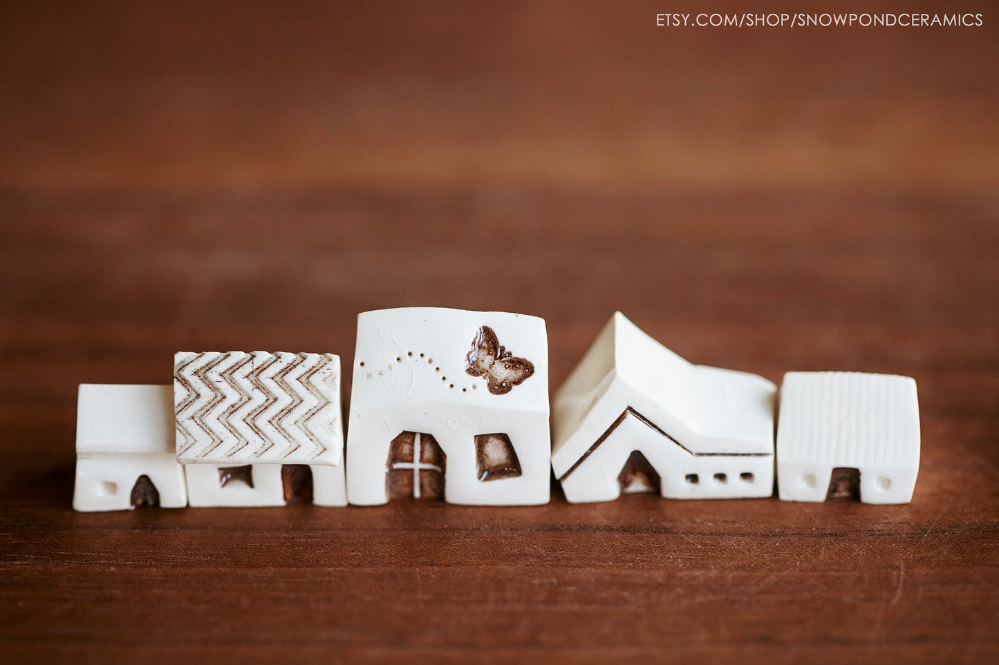 Butterfly Miniature Clay Houses