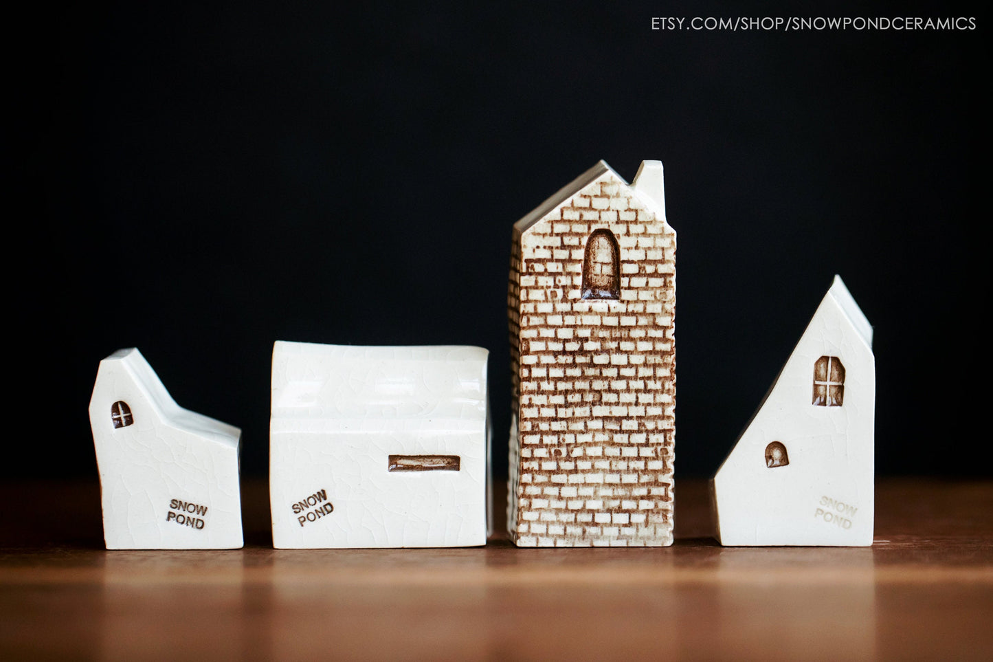 Ceramic Village of Bruges Style Houses - Puzzle Set - Artistic Gift