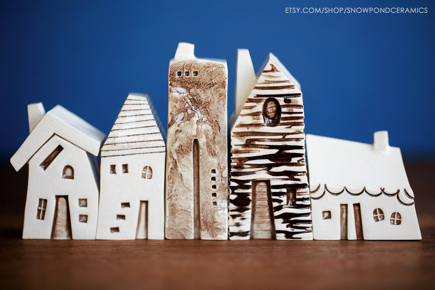 Little Ceramic Village with Modern Houses and Cabins - Amsterdam / Bruges