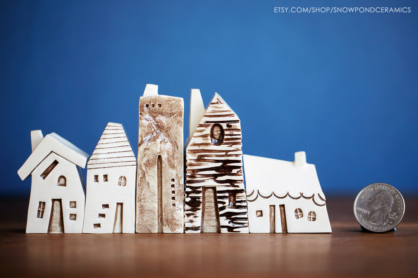 Little Ceramic Village with Modern Houses and Cabins - Amsterdam / Bruges