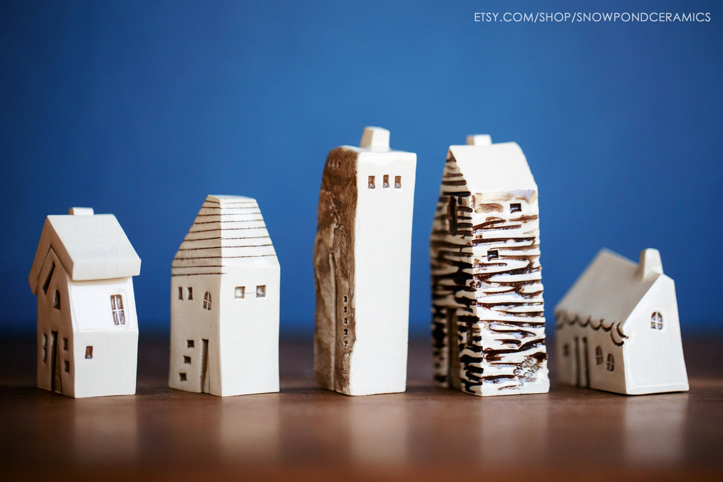 Little Ceramic Village with Modern Houses and Cabins - Amsterdam / Bruges