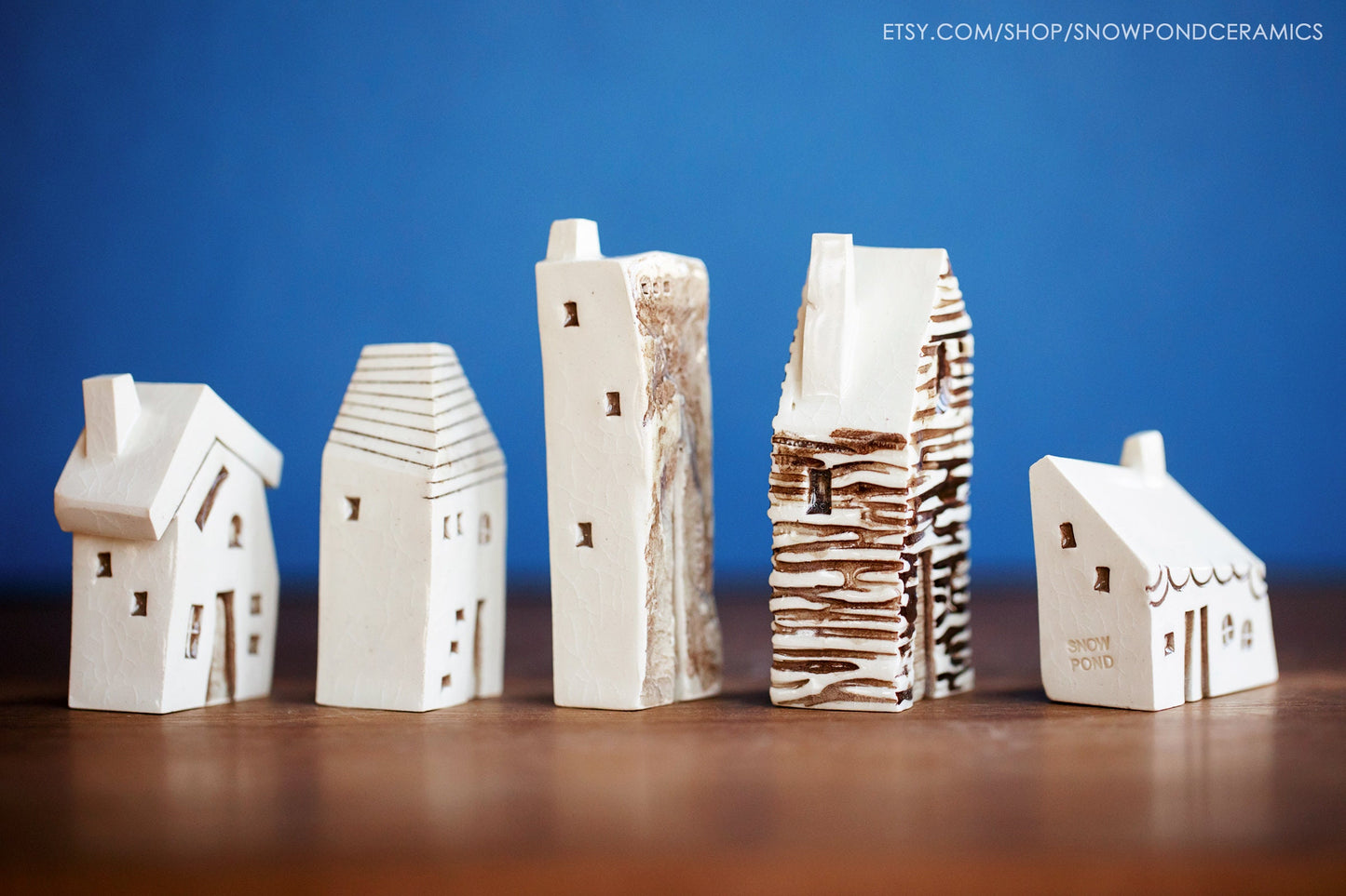 Little Ceramic Village with Modern Houses and Cabins - Amsterdam / Bruges