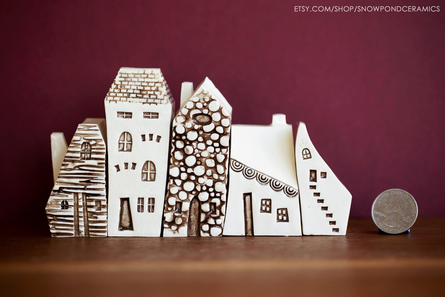 Ceramic Village of Bruges Style Houses - Puzzle Set - Professor Gift