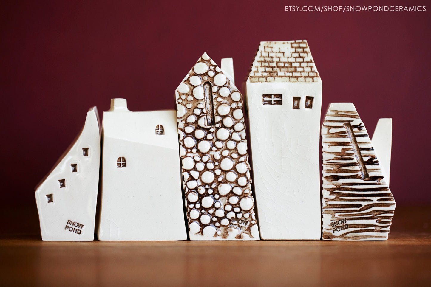 Ceramic Village of Bruges Style Houses - Puzzle Set - Professor Gift