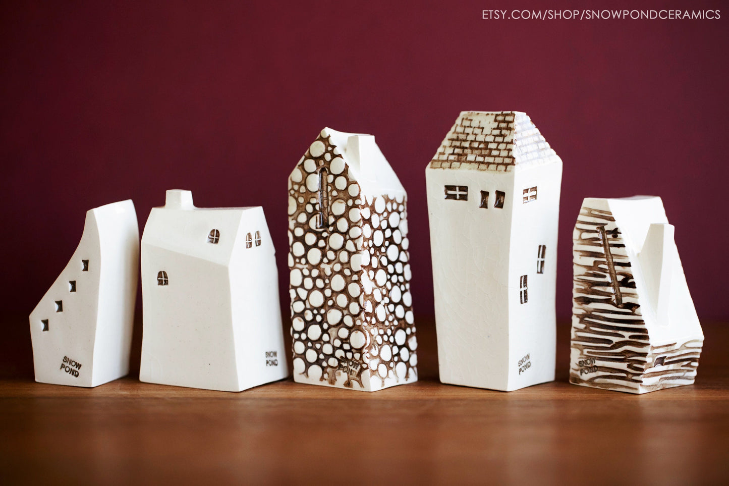 Ceramic Village of Bruges Style Houses - Puzzle Set - Professor Gift