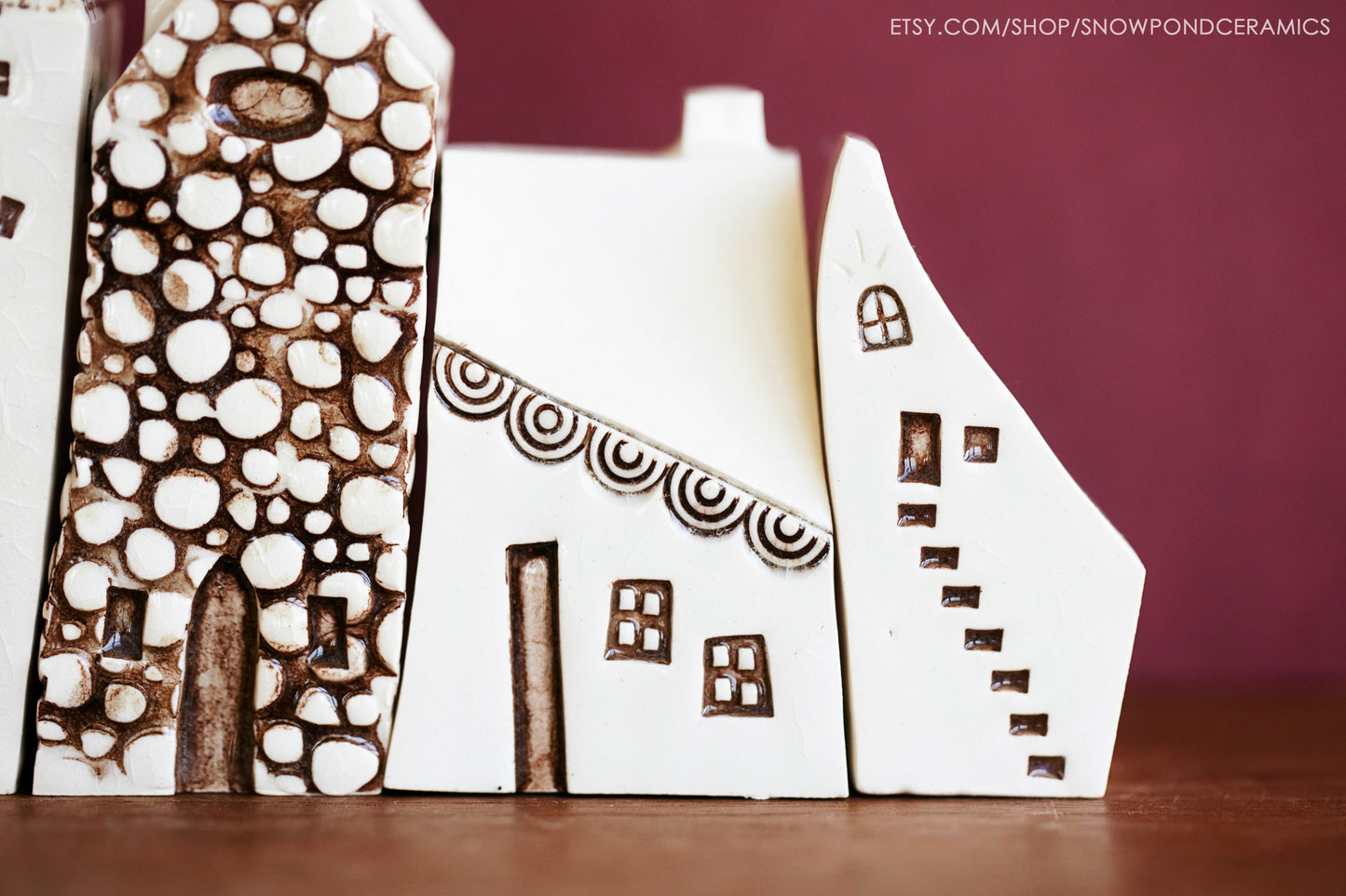 Ceramic Village of Bruges Style Houses - Puzzle Set - Professor Gift