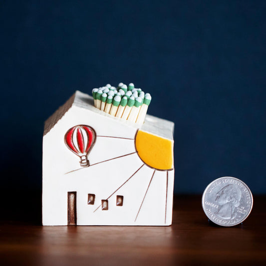 Hot Air Balloon Ceramic Match Striker with Sunshine