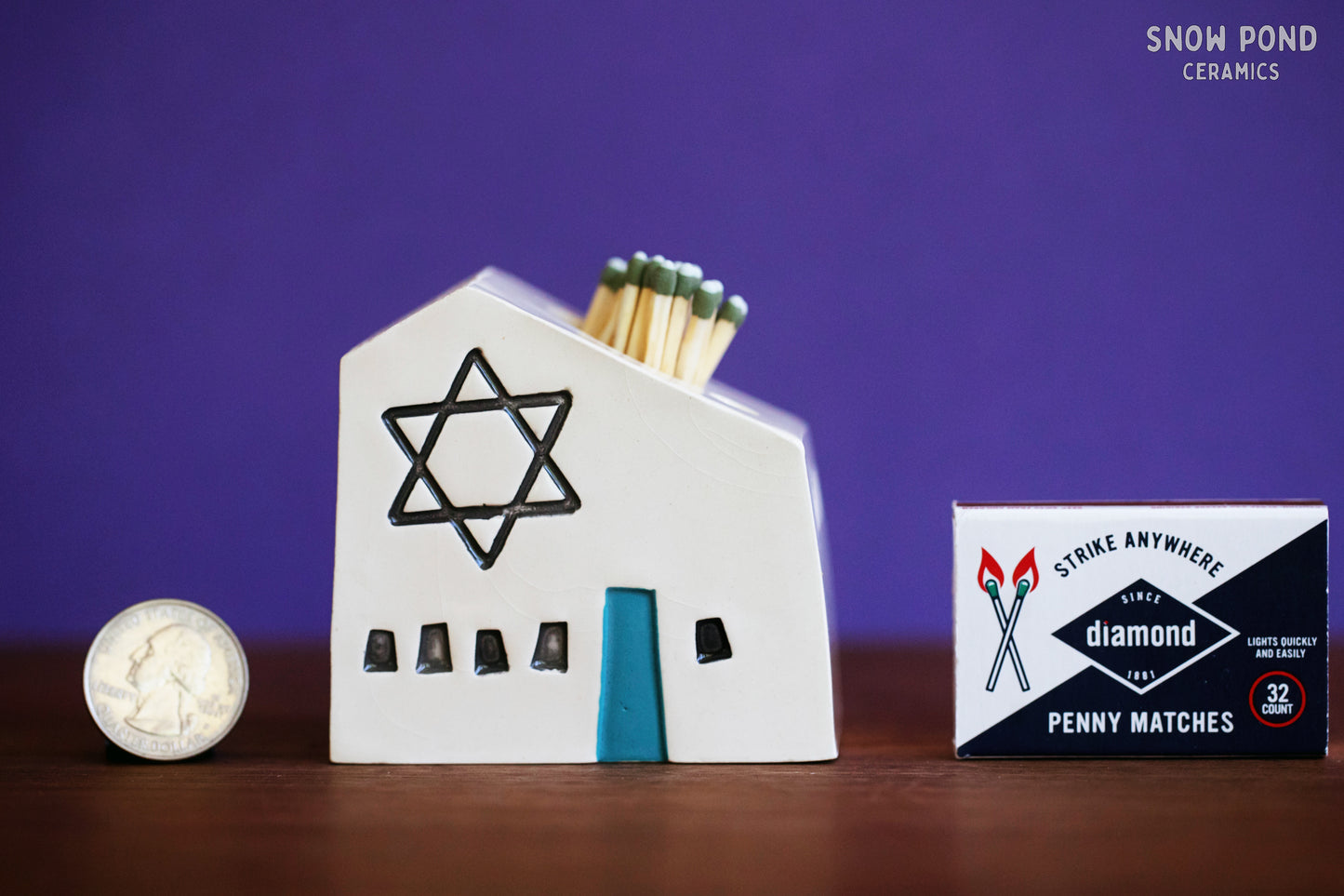 Jewish Star of David Match Striker - Hanukkah / Altar