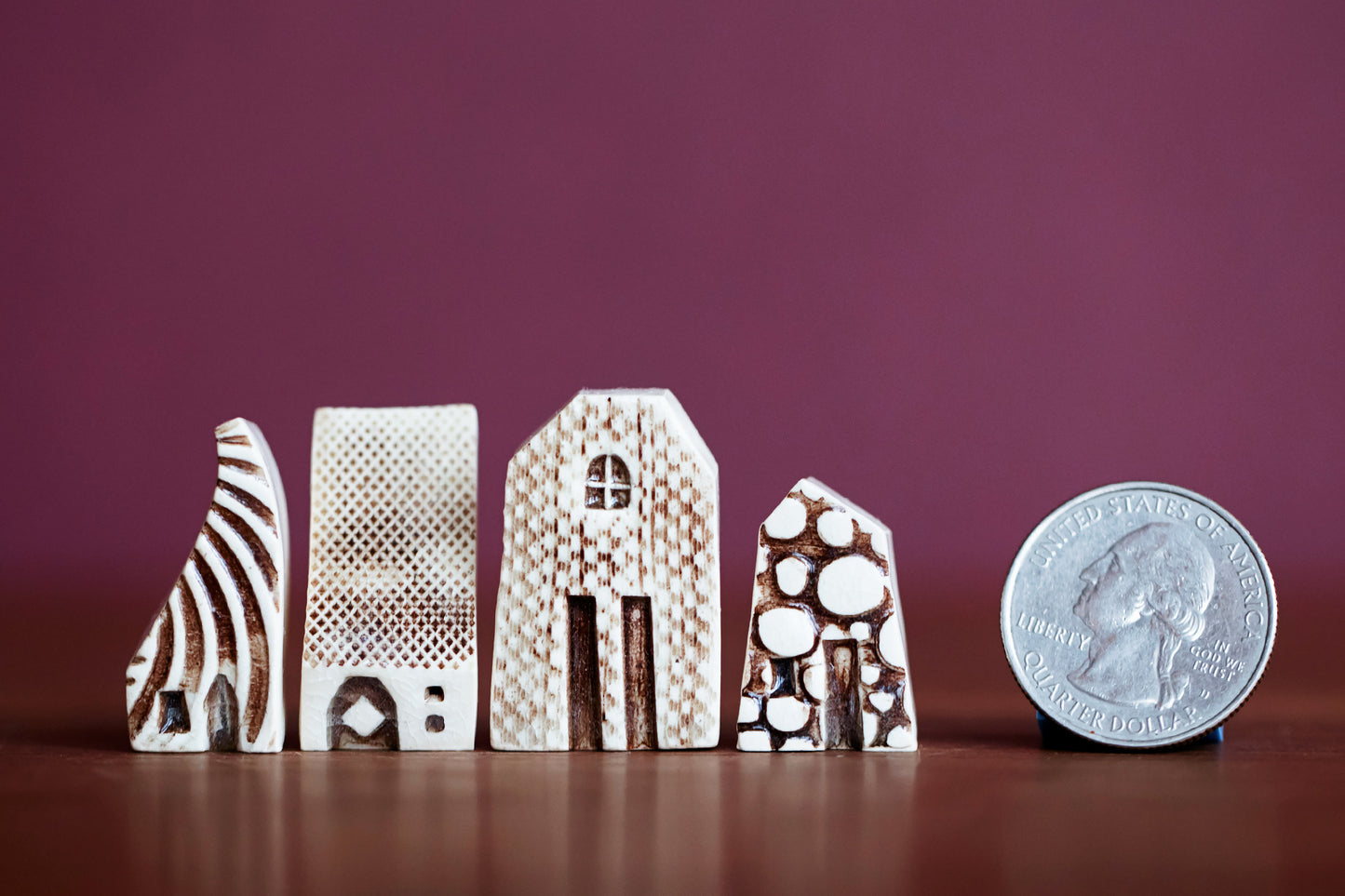 Miniature Ceramic Houses with Textures and Cute Details