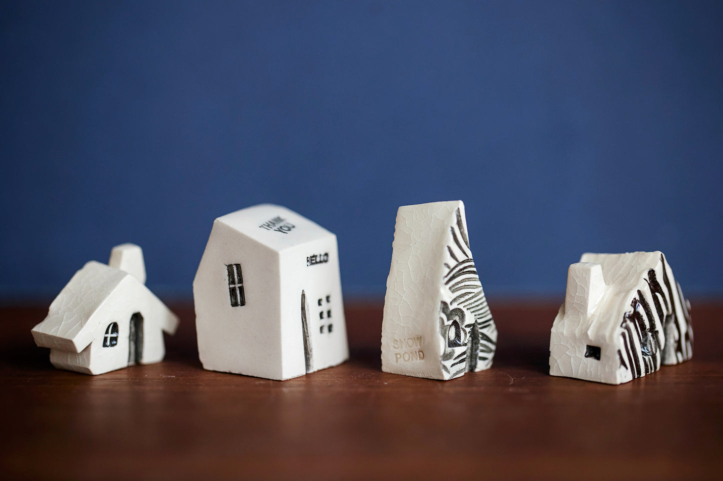 Tiny Village with Secret Hello Message Thank You