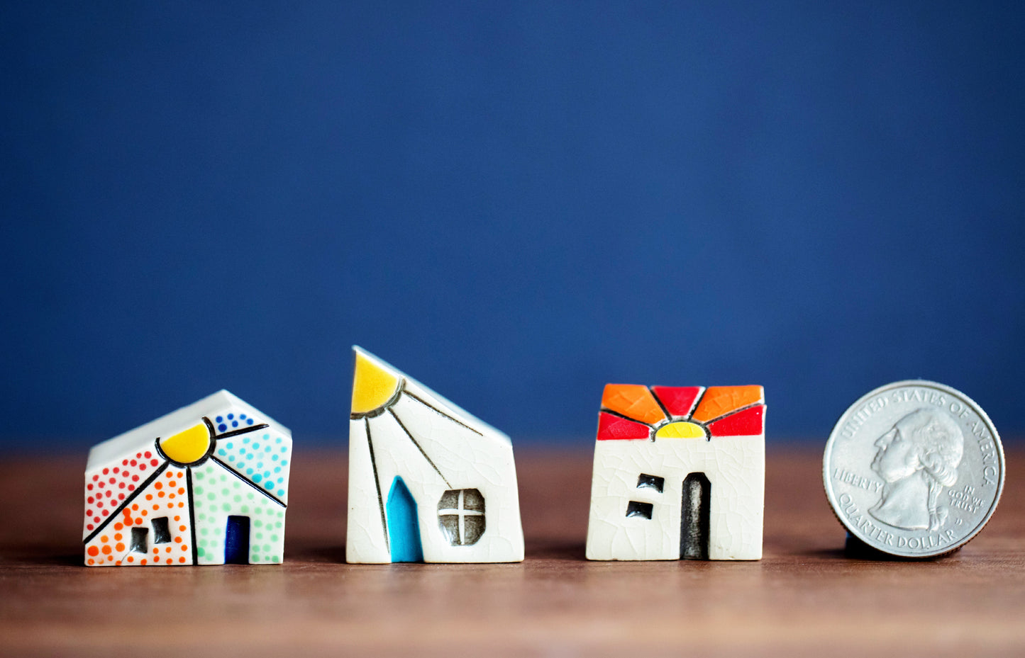 Unique Sunshine Ceramic Miniature Houses