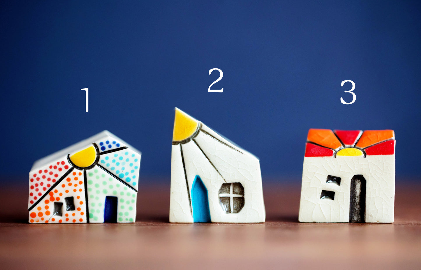 Unique Sunshine Ceramic Miniature Houses