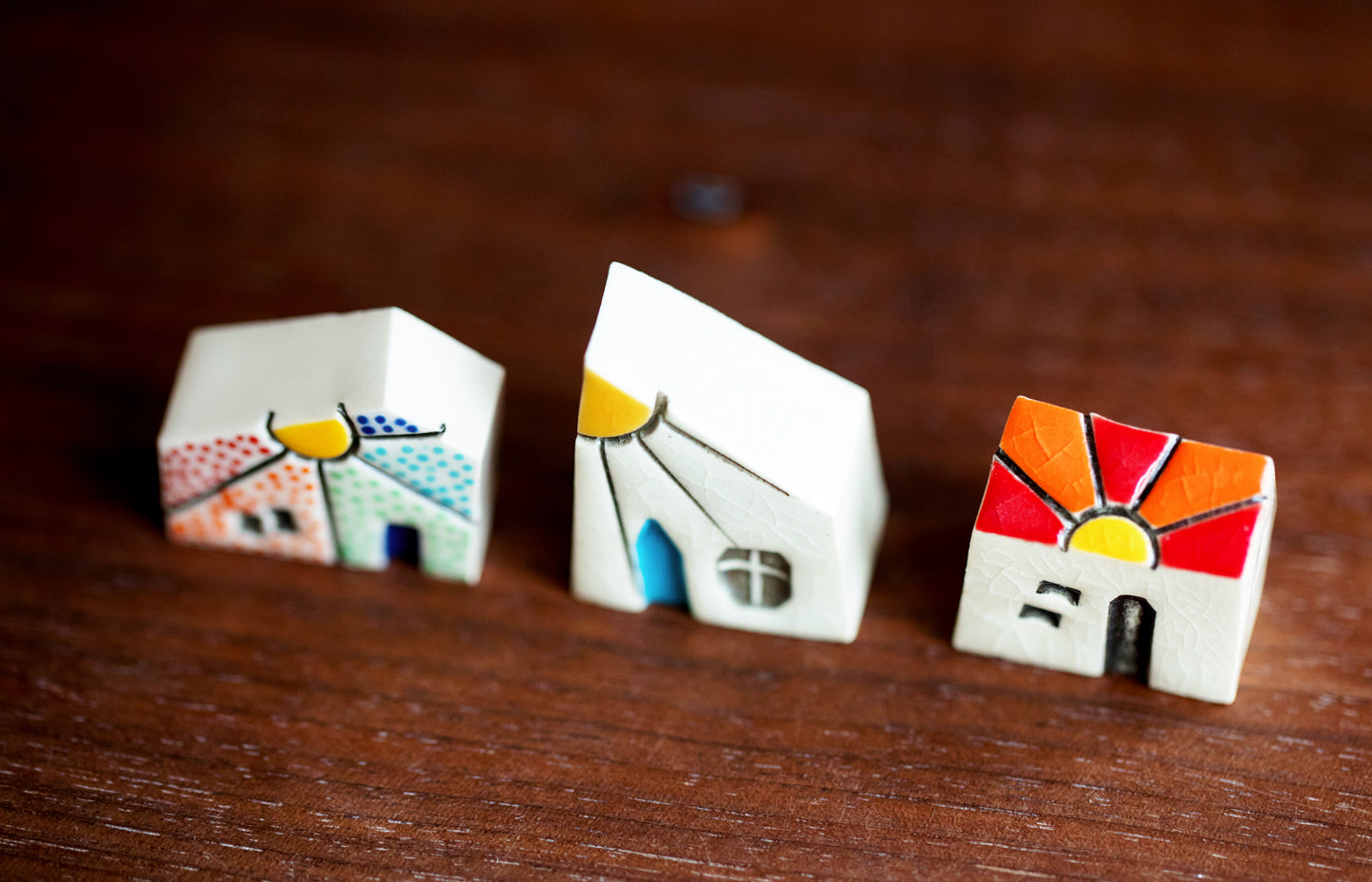 Unique Sunshine Ceramic Miniature Houses