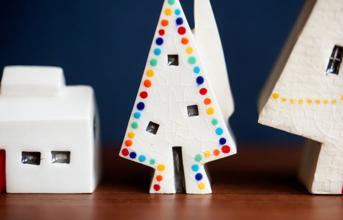Holiday Village with Ceramic Treehouses and Sugar Shack