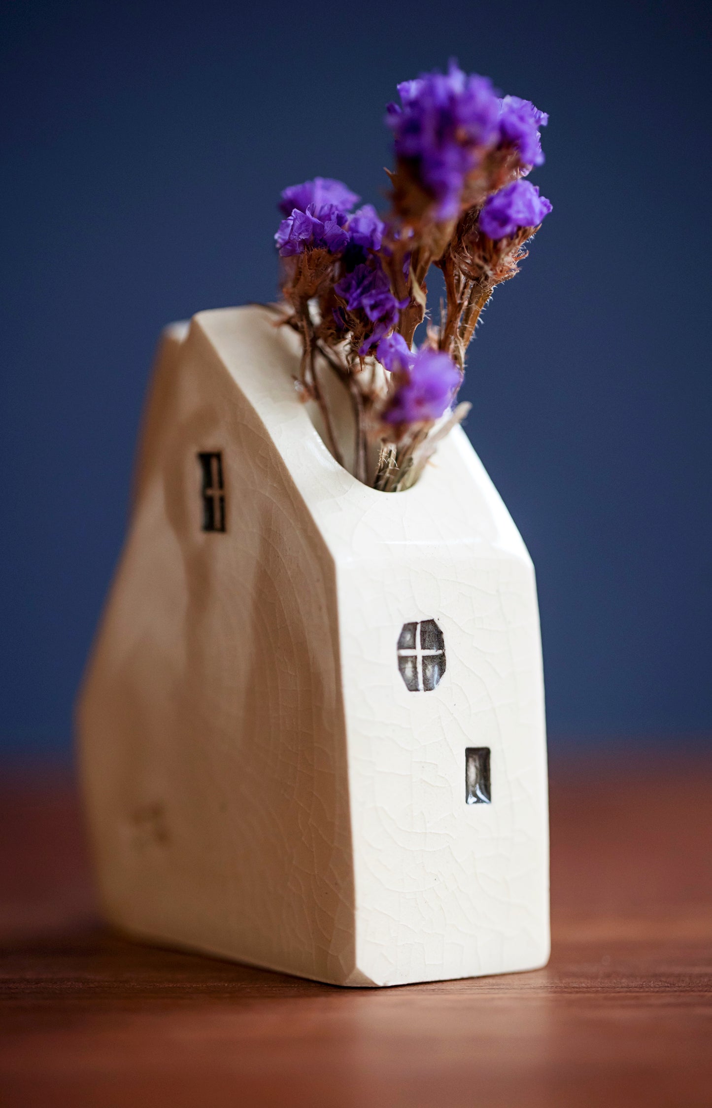 Whimsical Ceramic Bud Vase with Kite and Stars