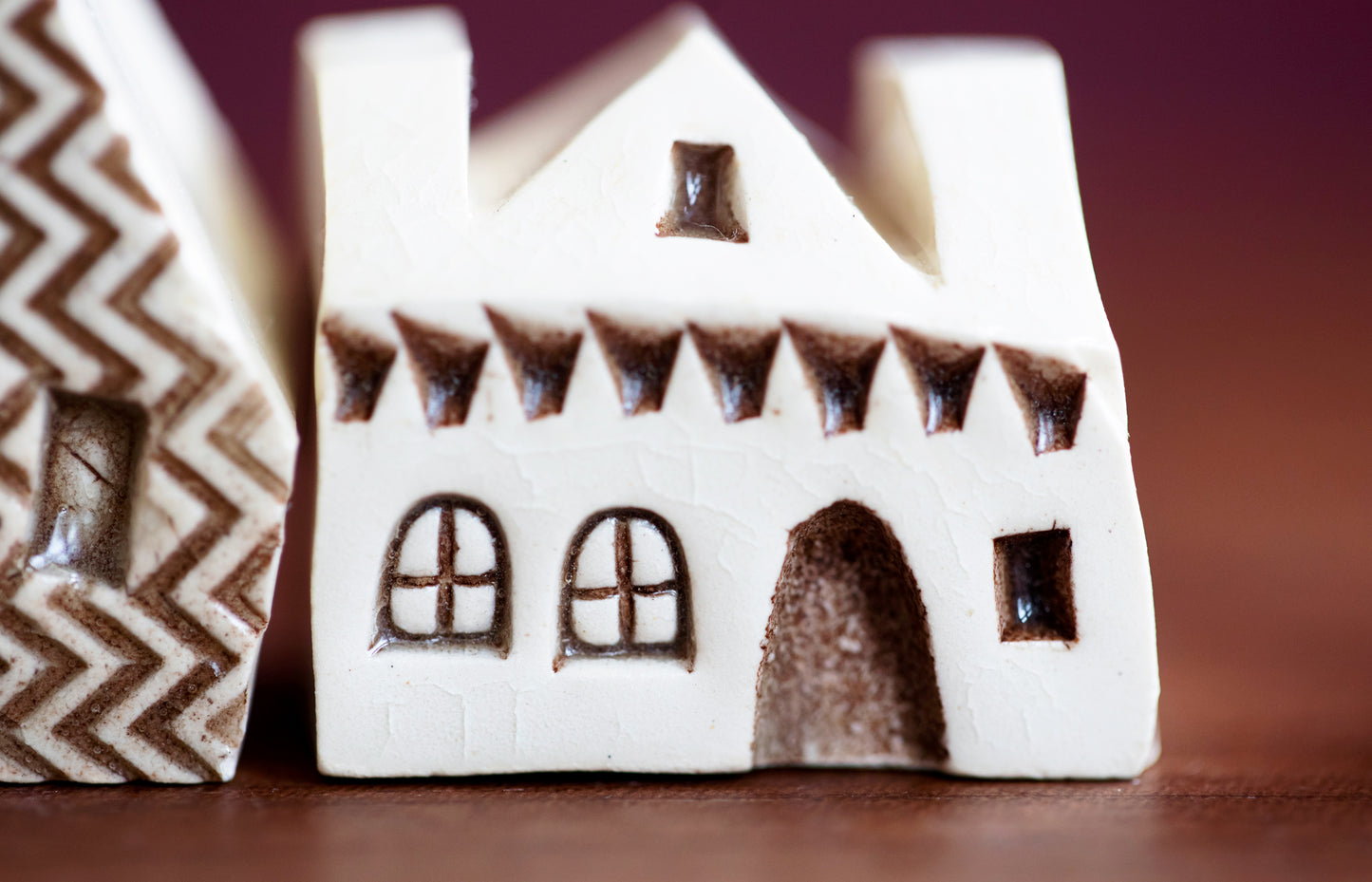 Textured White Ceramic Village Teacher Appreciation Gift Idea
