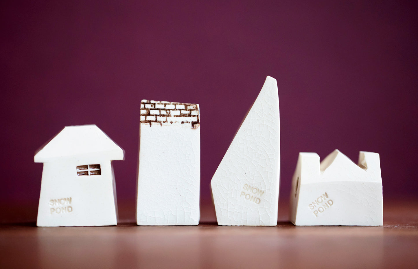 Textured White Ceramic Village Teacher Appreciation Gift Idea