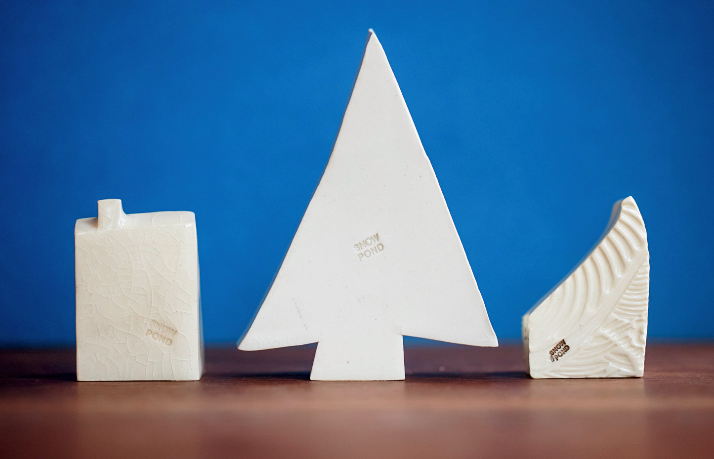 Christmas Village with Ceramic Tree and Owl House