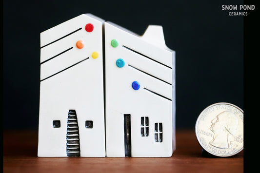 Rainbow Dot Mod Bestie House Set