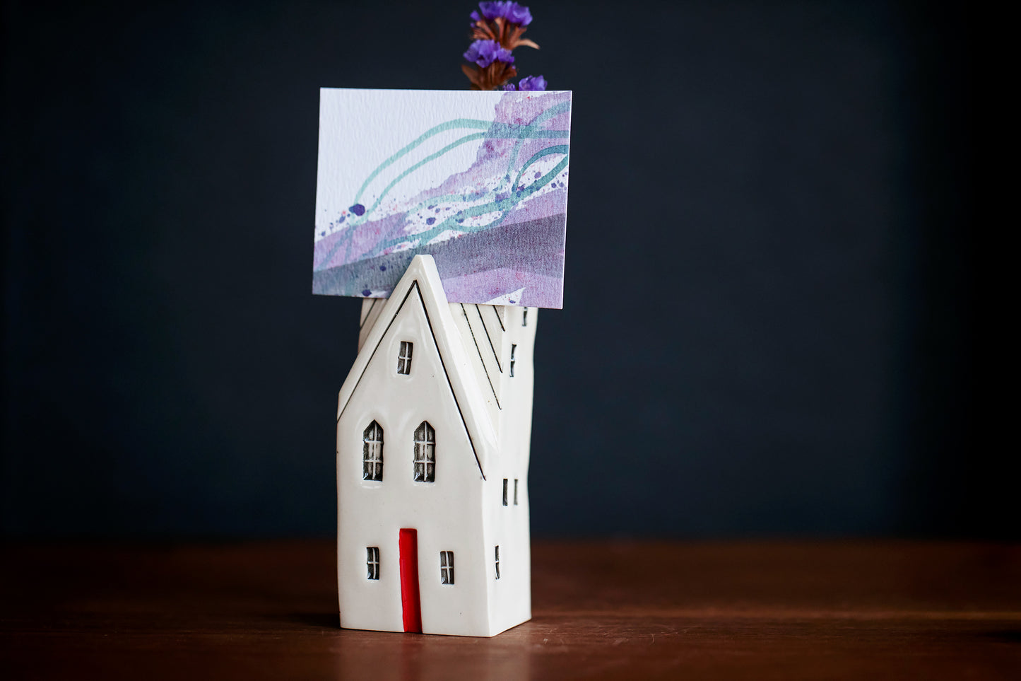 Old World Style Bud Vase House Card Holder Unique Gift