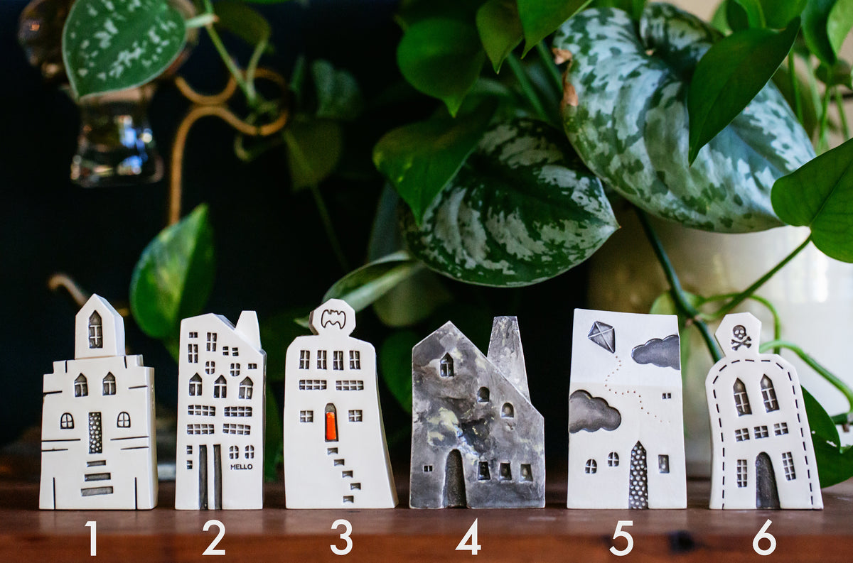 Spooky Halloween Ceramic Houses