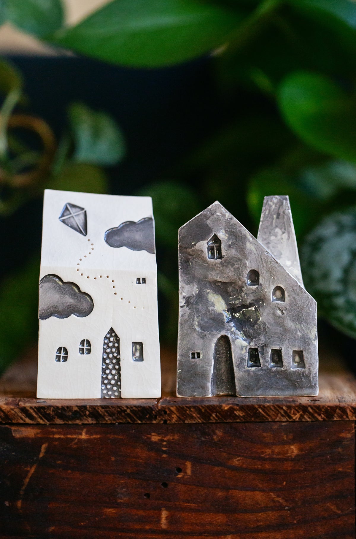 Spooky Halloween Ceramic Houses