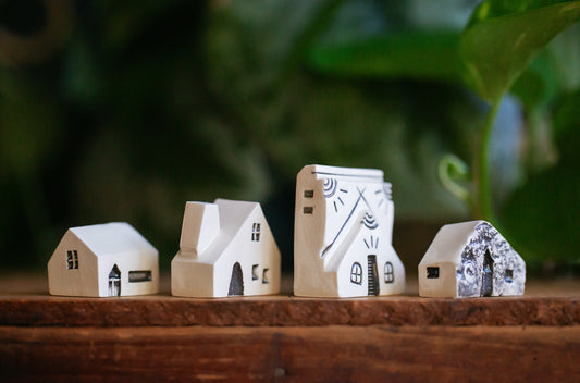 Little Spooky Miniature Village of Ceramic Houses