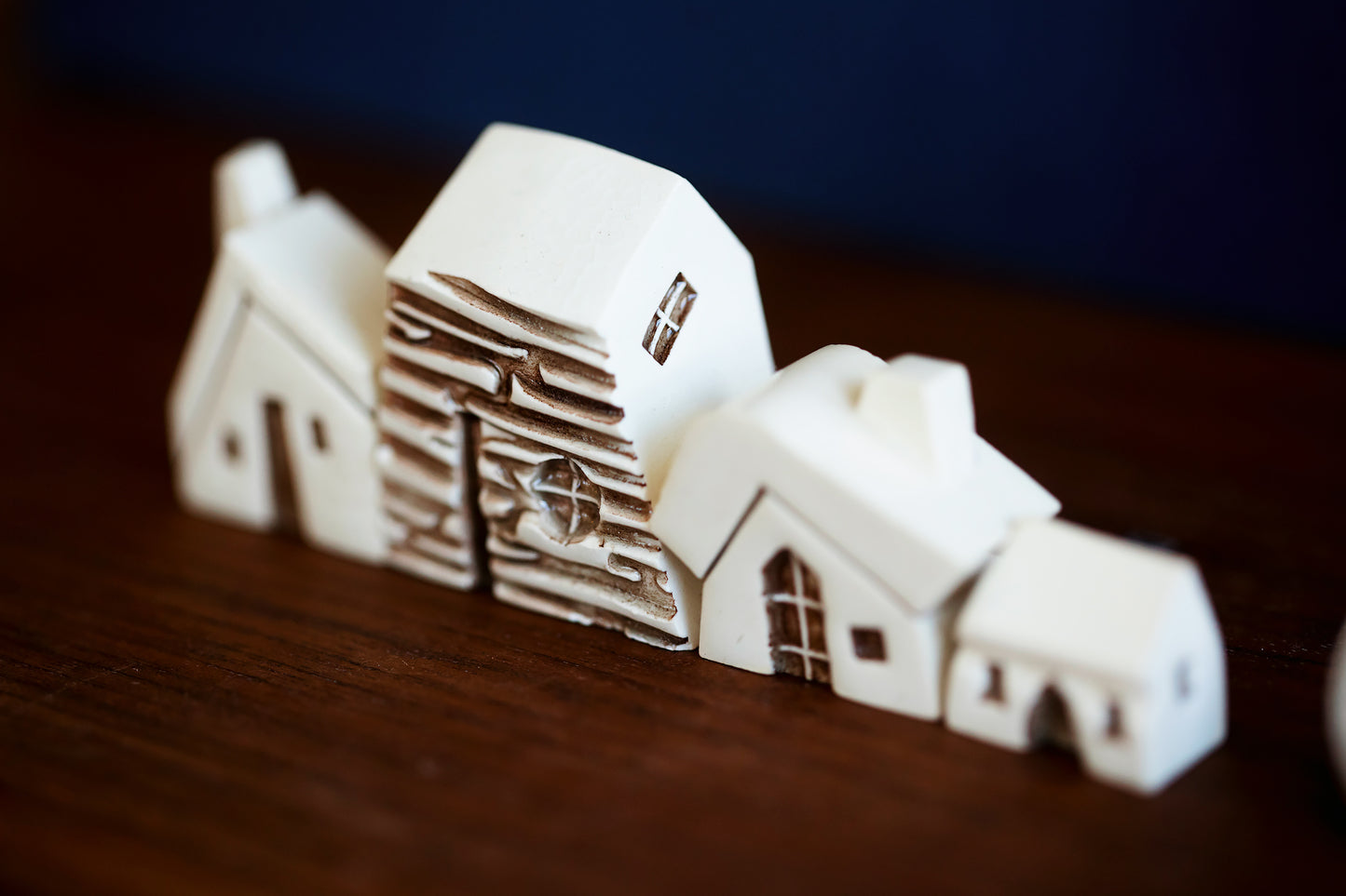 Mini Ceramic Village with Witch Window