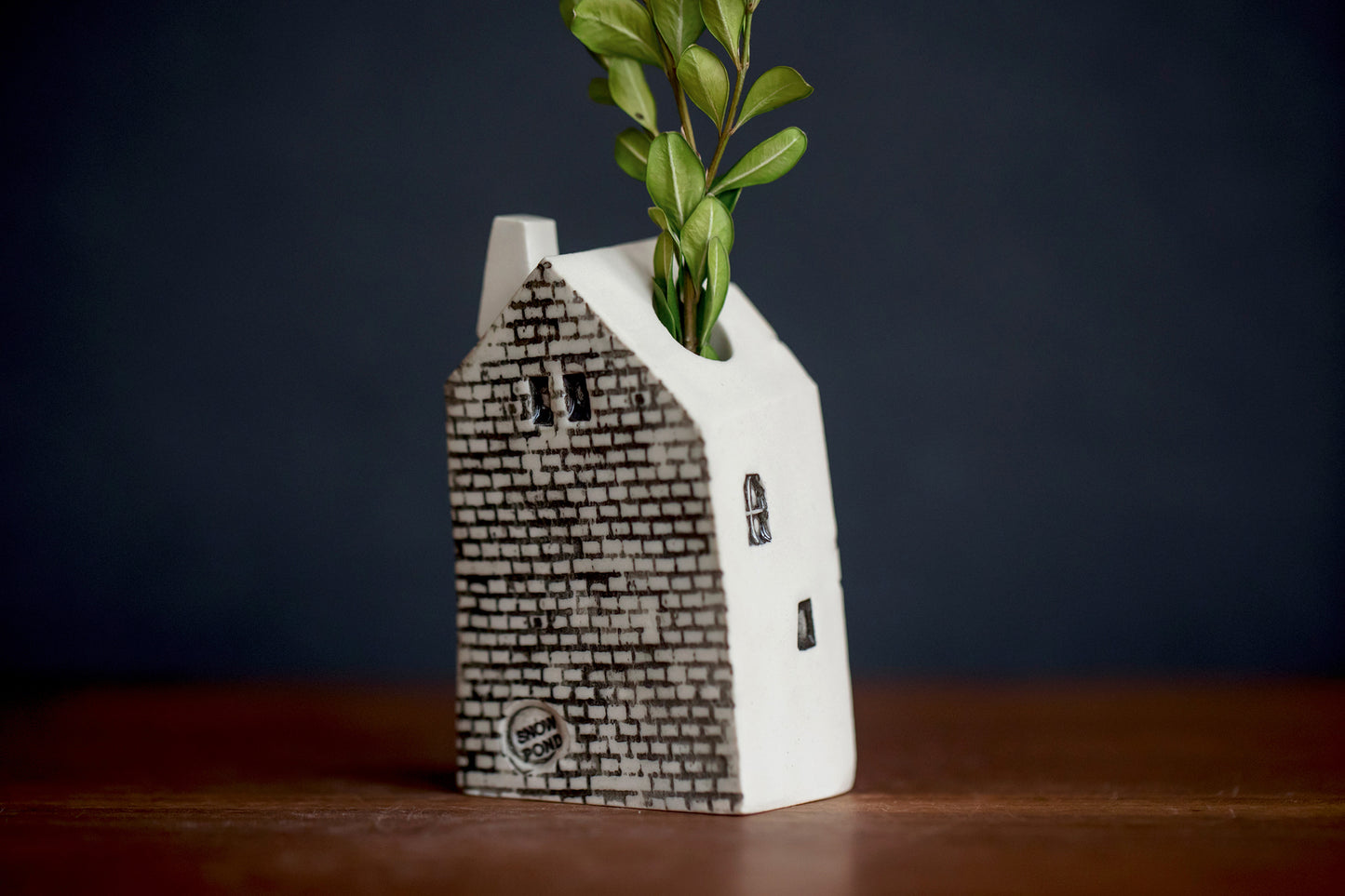 Sunshine Ceramic Bud Vase House for Fresh Herbs or Flowers