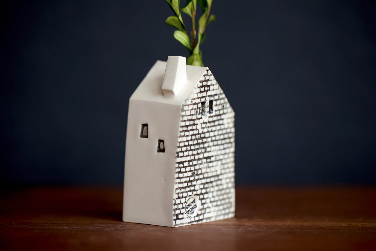 Sunshine Ceramic Bud Vase House for Fresh Herbs or Flowers