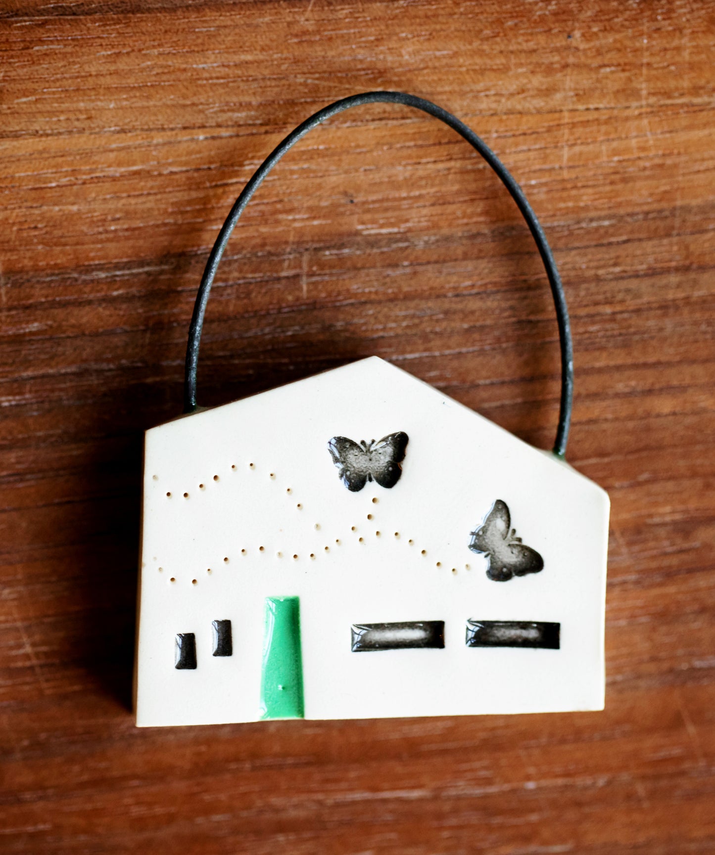 Small Ceramic Holiday Ornaments - Dog, Butterflies, Rainbow, Woodland